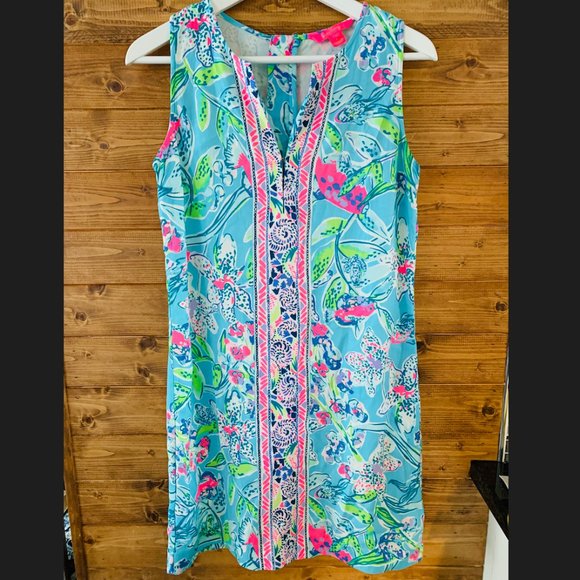 Lilly Pulitzer Dresses & Skirts - Lilly Pulitzer Kelby Stretch Shift Dress Sway This Way Sz 4